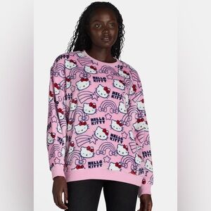 HELLO KITTY Plush Graphic Character Sweatshirt Gift Box.
